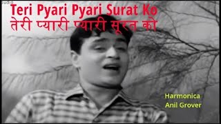 Teri Pyari Pyari Surat | तेरी प्यारी प्यारी सूरत | Harmonica Instrumental | Mouthorgan | Anil Grover