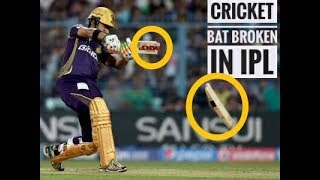 cricket bat broken in ipl