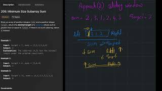 Problem 30/150 – Minimum Size Subarray Sum (LeetCode 209) 🚀 | Sliding Window Explained