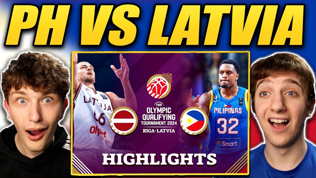 Americans React To Philippines Vs Latvia FIBA OQT 2024 - YouTube