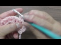 模様編みa 3 中長編み【かぎ針編み】編み図・字幕解説 half double crochet pattern crochet and knitting japan