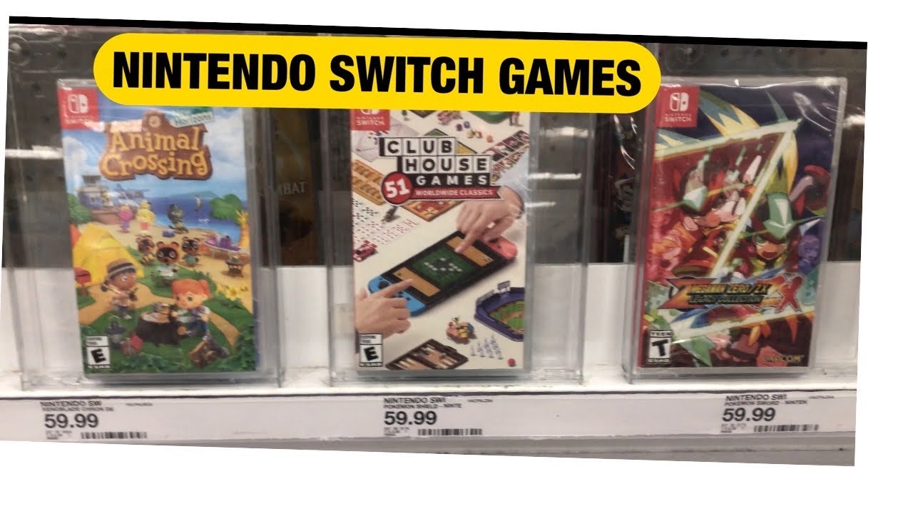 NINTENDO SWITCH GAMES IN TARGET - YouTube