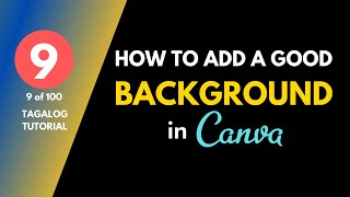 [9 of 100] How To Add A Good Background In Canva