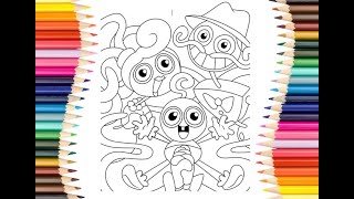 Long Legs Family Reunion coloring/Mommy long legs Coloring Book /Arcando - In My Head [NCS Release]