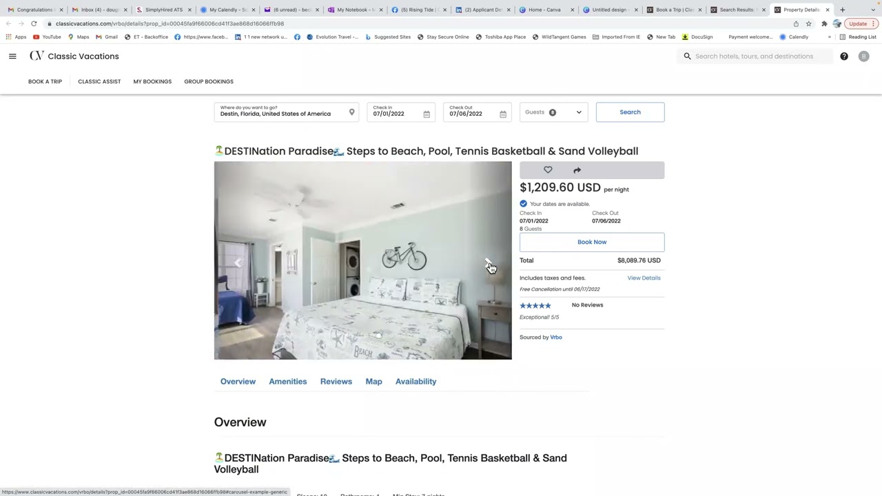 Booking Vacations Rentals Using Classic Vacations