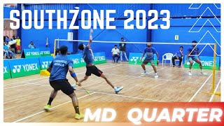 SHIVASHANKAR/NAVANEET VS SAI PAVAN/CHANDRA GOPI:77th SOUTHZONE INTESTATE BADMINTON CHAMPIONSHIP 2023