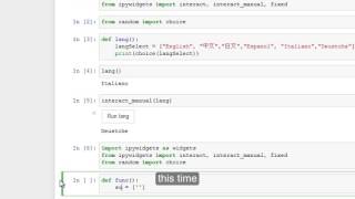 Create Interactive Button With IPython - ipywidgets 2016