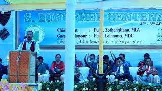 C.LAWMTHANG THU SAWINA - S.LUNGPHER CENTENARY