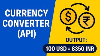Build a Live Currency Converter in Python | Real-Time Exchange Rate API Project