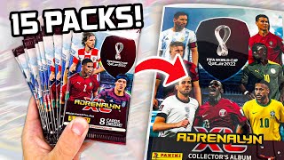 Trying to *COMPLETE* my Panini ADRENALYN XL WORLD CUP QATAR 2022 Collection!! (15 Packs!)