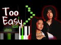 Sub Urban & Bella Poarch - INFERNO | EASY Piano Tutorial #Shorts