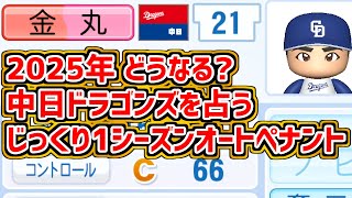 #18【パワプロ2024】2025年中日ドラゴンズを占う じっくり1シーズンオーペナ　金丸夢斗、吉田聖弥、石伊雄太、マラー、ボスラーらを獲得した結果は…（※巨人のみライデル・マルティネスら移籍反映版）