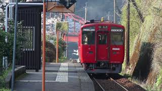 肥薩線葉木駅キハ220系発車！~Diesel train departure