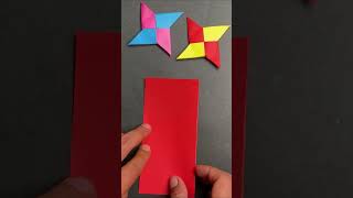 How to Make a Paper Ninja Star Shuriken  #origamieasy #shorts #yearofyou