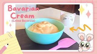 How to make caramel Bavarian cream (step by step tutorial) : one of the basics of French pastry