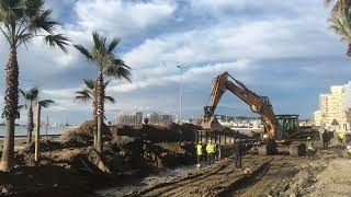 Durrës. Ja proçesi i parë i punës për shëtitoren e segmentit Ura Dajlanit-Kompleksi Teuta në Plazh!