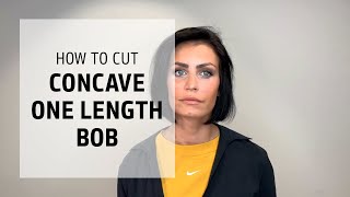 How to Cut a Concave One Length Bob | #creativityneverstops | Goldwell Education Plus