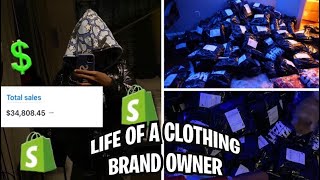 DAY IN THE LIFE OF A 14 YEAR OLD CLOTHING BRAND OWNER