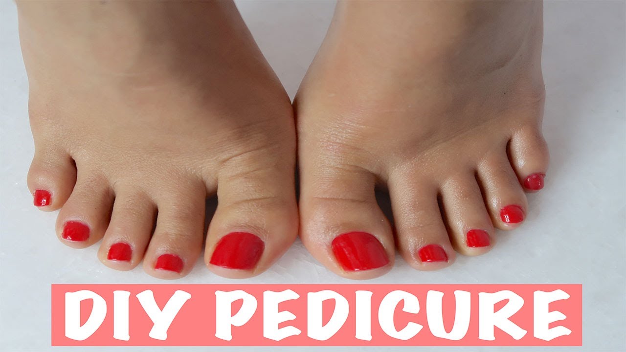 DIY Pedicure At Home | Drugstore Only | Nail Hacks & Tips | Step-by ...