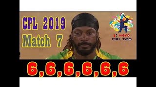 CPL 7th Match 2019 | Jamaica Tallawahs vs St Kitts and Nevis Patriots Highlights