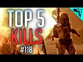 Battlefront Top 5 EPIC Kills (Cycler Rifle Sniping, Tie Interceptor, Turning Point Clutch) WBCW #118