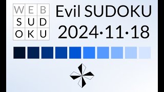 Sudoku Evil,  Nov. 18, 2024