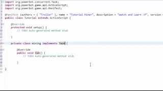Powerbot Scripting Tutorial #2 - Set-Up and Skeleton