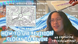 my favourite revision method (revision clocks)