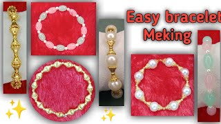 Easy bracelet making ideas !! Braclate banane ka tarika !! Beads bracelet