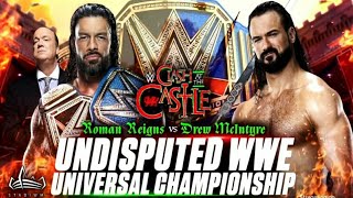 Roman Reigns Vs Drew McIntyre WWE Undisputed Universal champion | Clash at the Castle #romanreigns