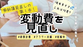 【家計簿始める第1歩!】変動費を見直し😵‍💫項目いっぱい｜自分がわかりやすく項目振り分け！アラサー妻家計簿初心者【2025.01 / 家計収支報告】