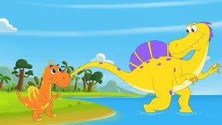 Spinosaurus + T. Rex (Tyrannosaurus Rex) Song | Dinosaurs Songs by FunForKidsTV