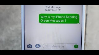 Why Is My iPhone Sending Green Messages!?