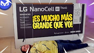UNBOXING LA MEJOR TV 4K Nanocell TV Y MAS GRANDE 86'' PULGADAS QUE HE PROBADO!!!!!!