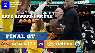 Lakers Got ROBBED by REFS Tonight In Loss VS Celtics, LeBron Got FOULED😡😡😡😡