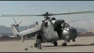 طیاره نوع ام-۳۵ توسط تیم تخنیکی ترميم و آماده پرواز گردید | M-35 chopper repaired \u0026 ready for flight