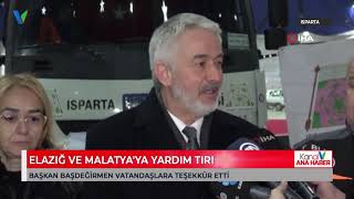 ELAZIĞ VE MALATYA'YA YARDIM TIR'I