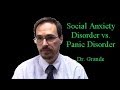 What is the difference between Social Anxiety Disorder and Panic Disorder?