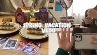 【春休みの3日間の過ごし方】vlog/ネッ友ちゃんとオタ活/KPOPオタク/カフェ/spring vacation /お部屋/休み期間/勉強/study/トレカ/購入品/韓国/学生/お出かけの準備