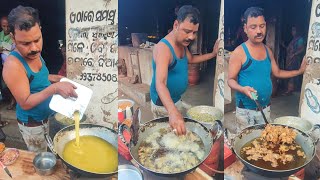 Rare Palak Saag Pakoda in Odisha 🌿🥬🌿 || Kendrapada Spinach Pakora || Green Leafy Vegetables