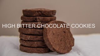 甘くないハイビターチョコクッキーの作り方 VEGAN High bitter chocolate cookies