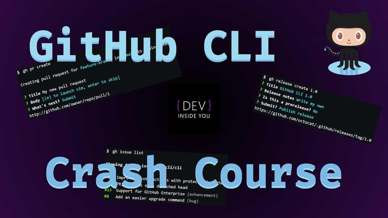 #GitHub #CLI - Crash Course - YouTube