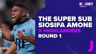 Siosifa Amone's STUNNING DEBUT in Sky Blue | Super Rugby Pacific 2025