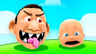 Daddy Becomes THE BIGGEST BALL in Roblox!