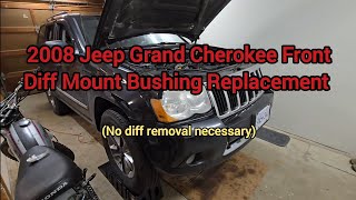 2008 Jeep Grand Cherokee (WK) Front Diff Mount Bushing Replacement (without removing the diff)