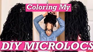 Coloring DIY Microlocs ✨| Detailed