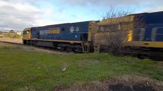 NR21,NR90 And NR105 on 1PM5 stawell hauling 76 wagons on 27/7/2022