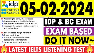 IELTS Listening Test 2024 with Answers | 05.02.2024