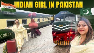 Indian girl in Pakistan 🇵🇰 Pakistani Railway 🚃 Wagah Border to Panja Sahib via L
