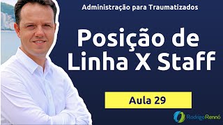 Posições de Linha e Staff - Processo Organização - Administração - Aula 29